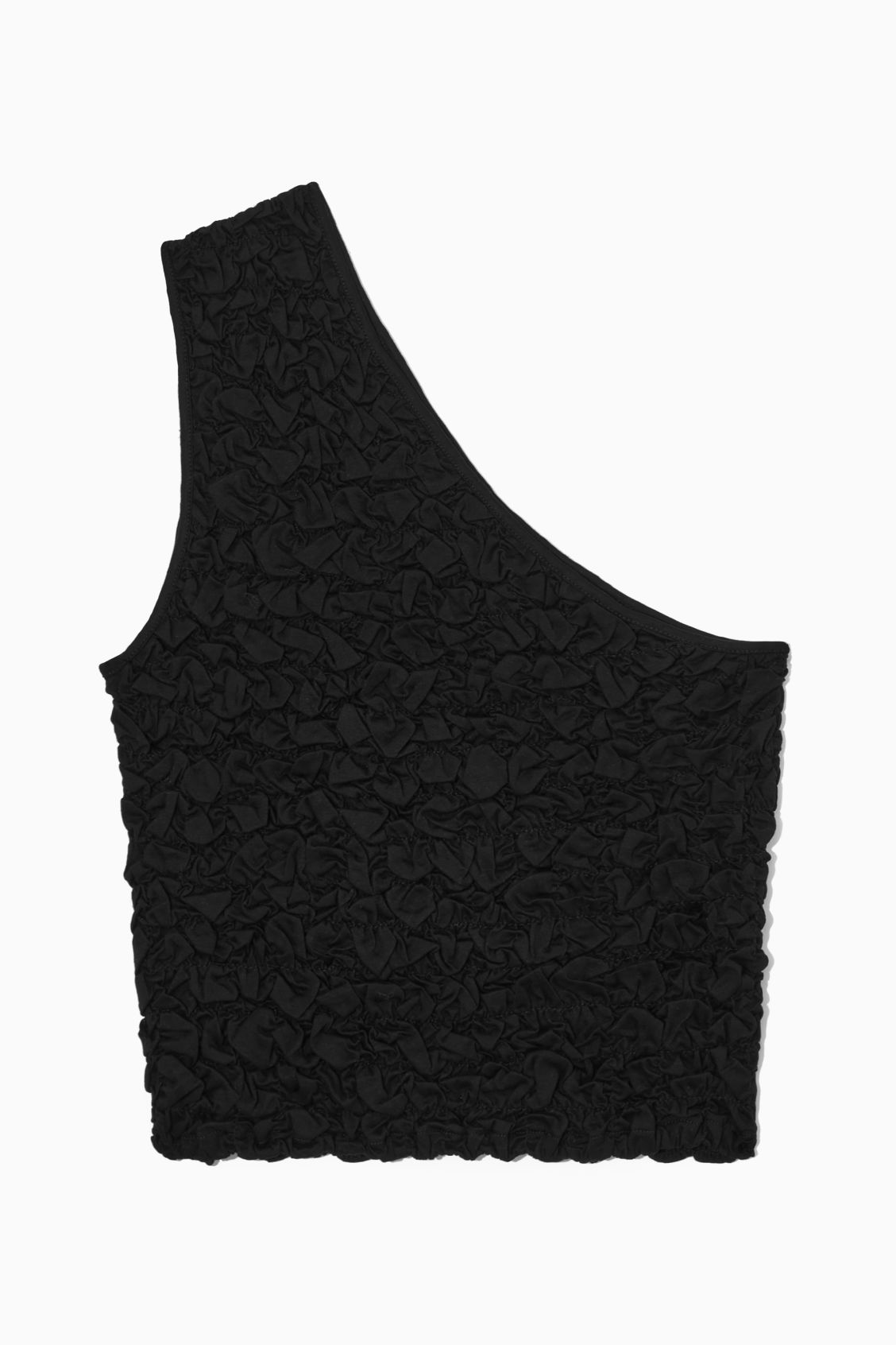 Cos Quilted One Shoulder Tank Top In Black Endource 9587