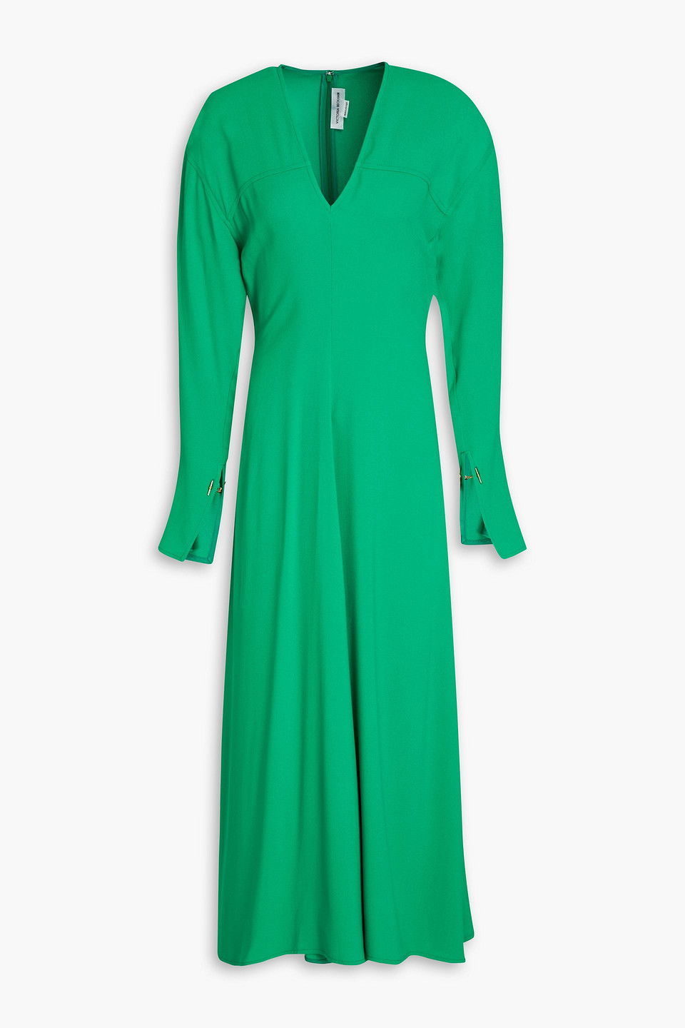 Victoria Beckham Crepe Midi Dress In Green Endource 2558