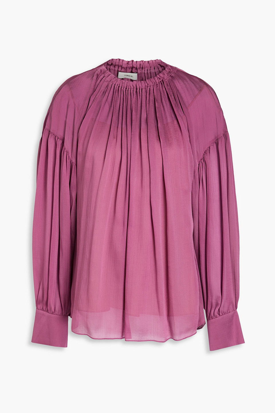 VINCE SOFT GATHERED BLOUSE