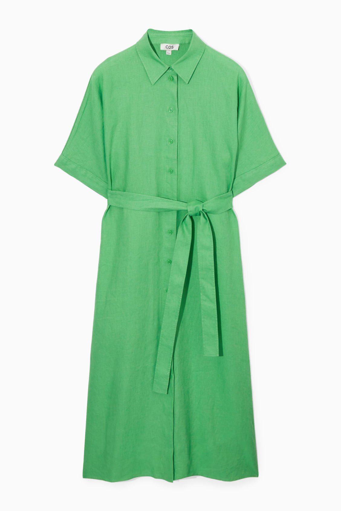 COS Shirt dress in light green
