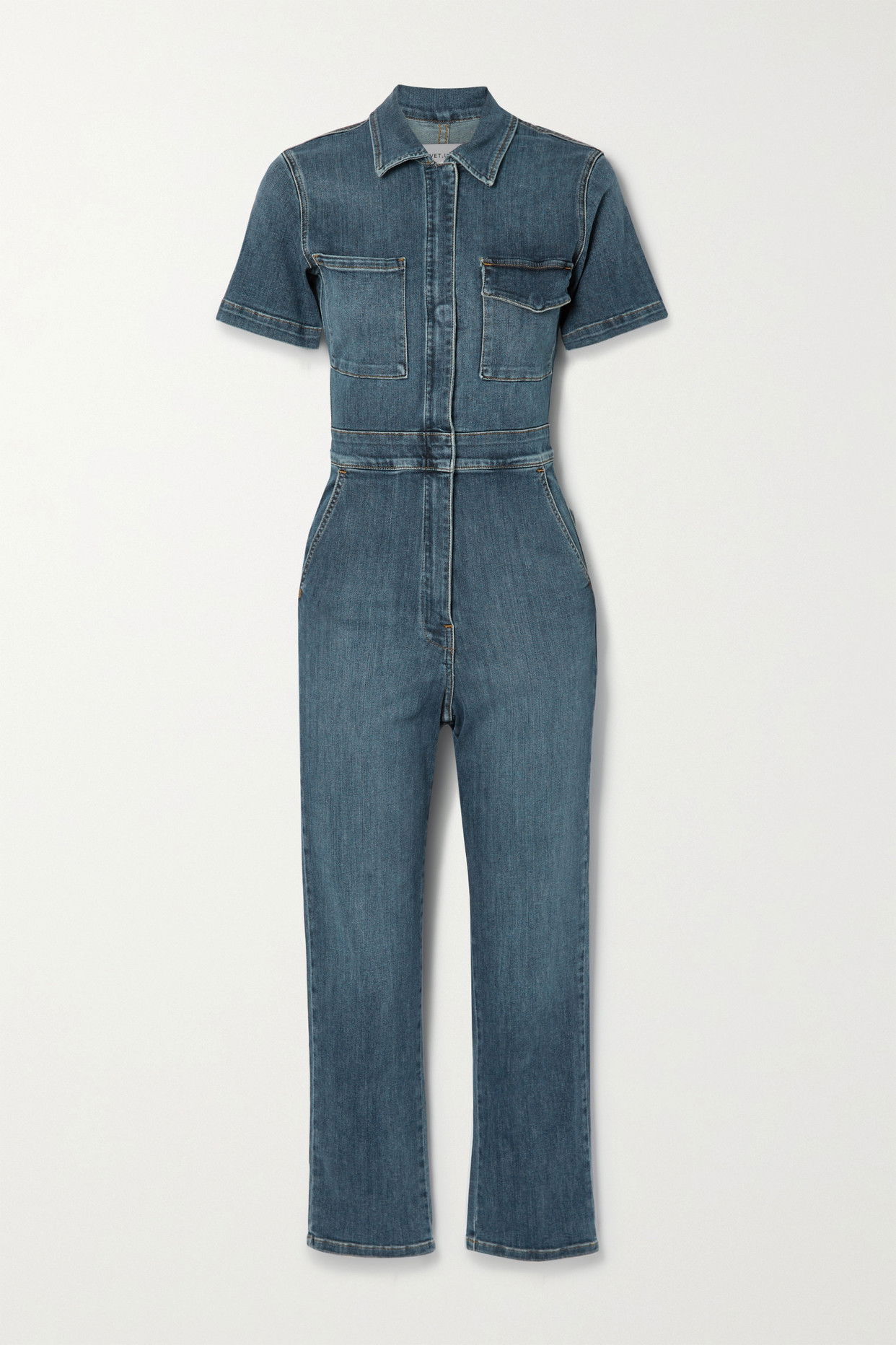 RIVET UTILITY Rebel Denim Jumpsuit in Blue Endource