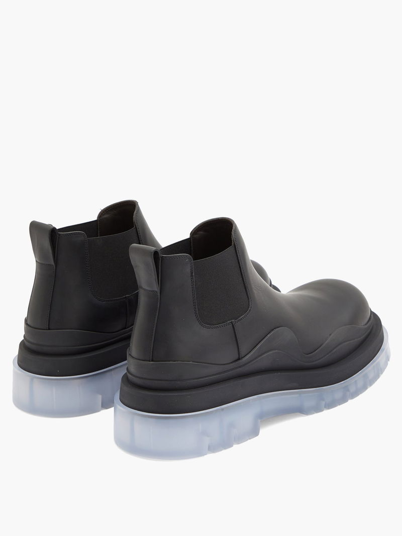 BOTTEGA VENETA The Tire Transparent-Sole Leather Chelsea  display picture 3