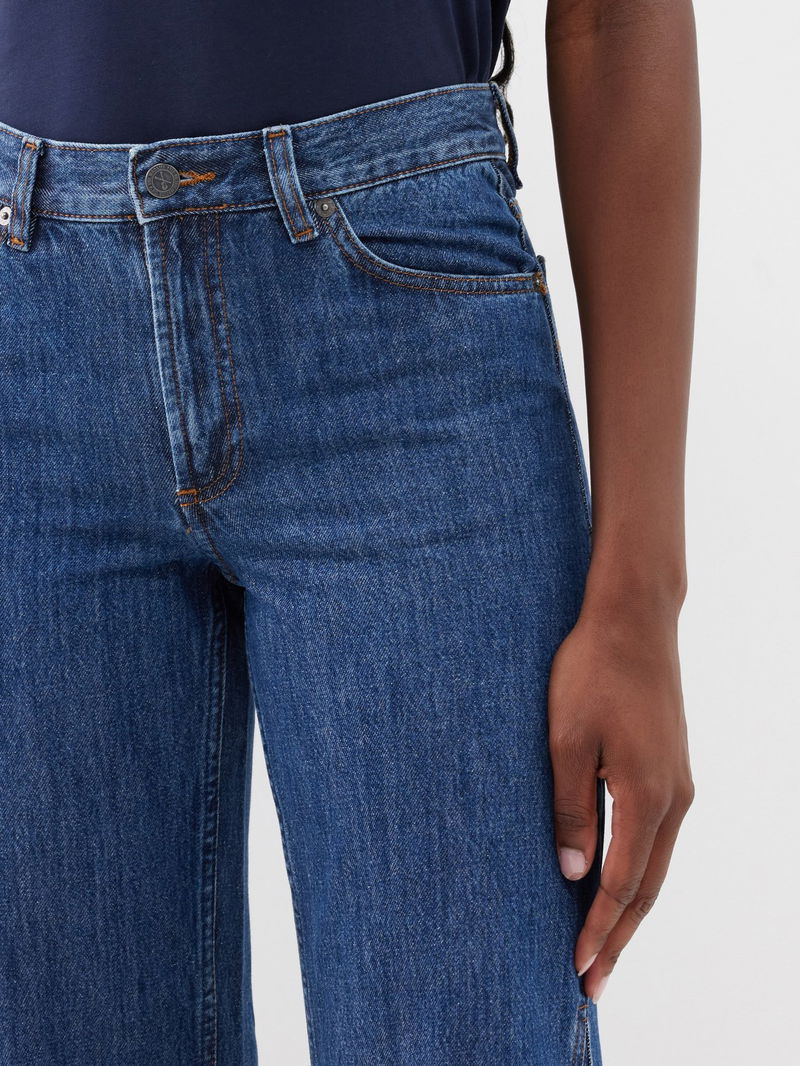 Elle high-rise straight jeans in blue - A P C