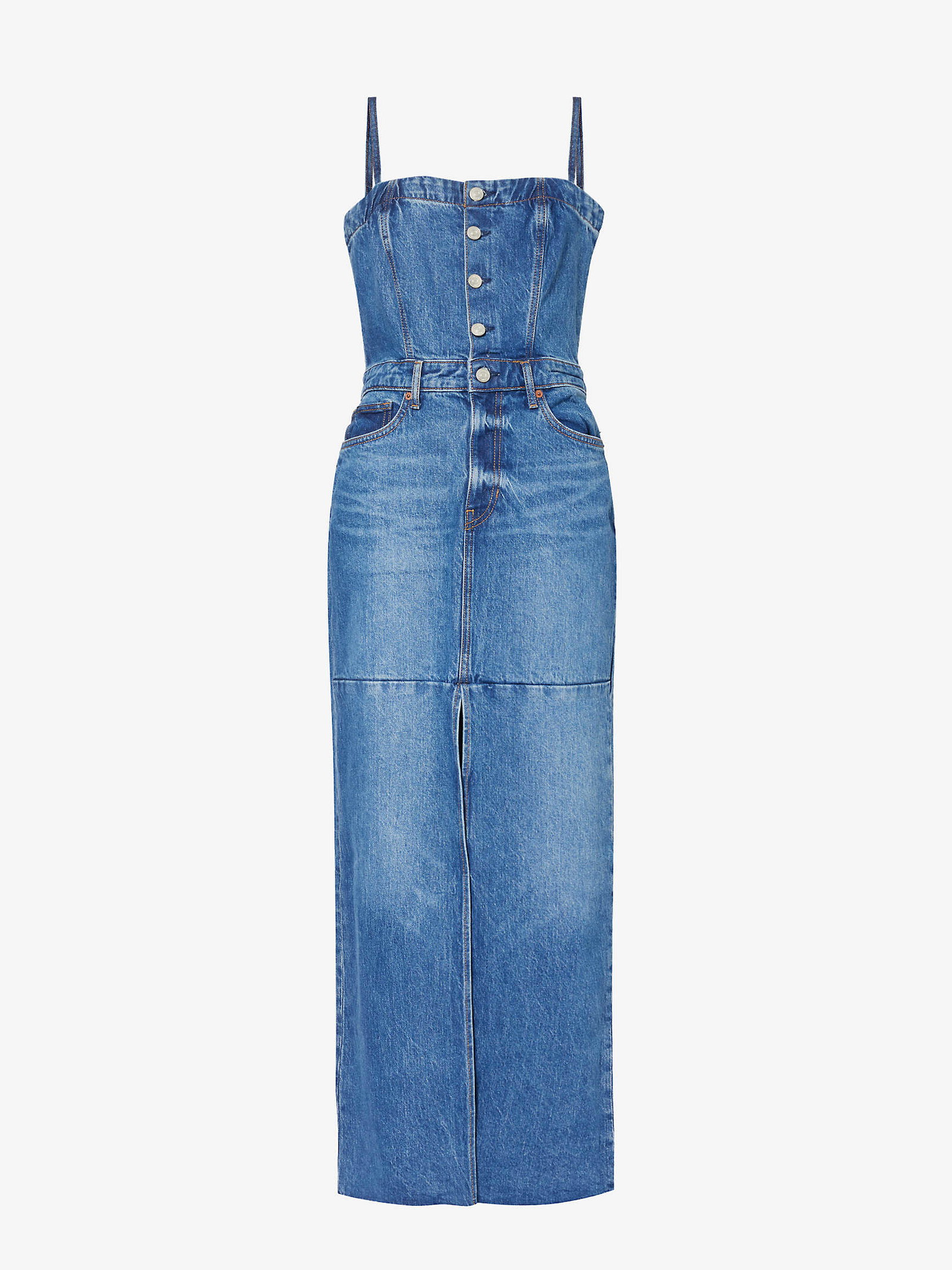 reformation denim maxi dress Reformation denim tube maxi dress, Eugenia Denim