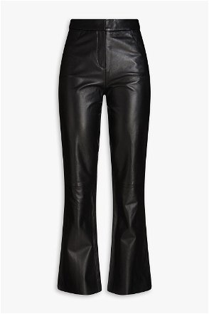 FRAME The Slim Stacked paneled leather bootcut pants
