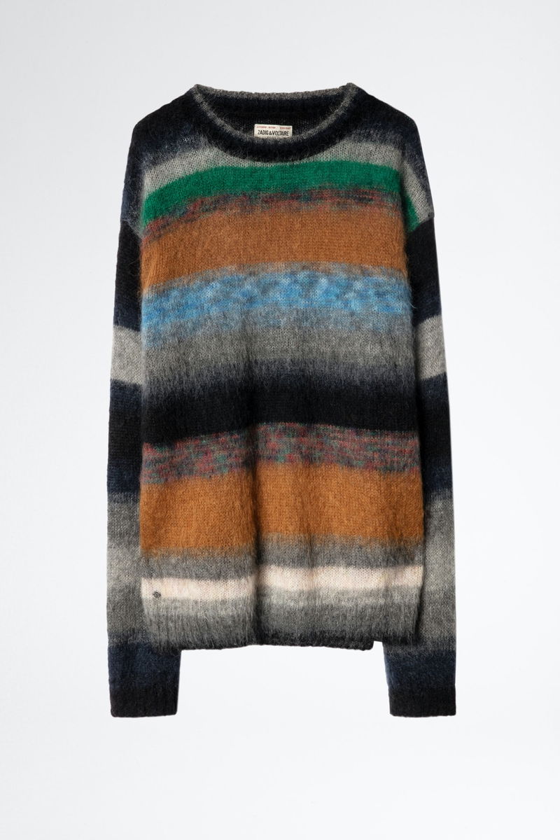 ZADIG & VOLTAIRE Loris Striped Sweater in Multicolor | endource