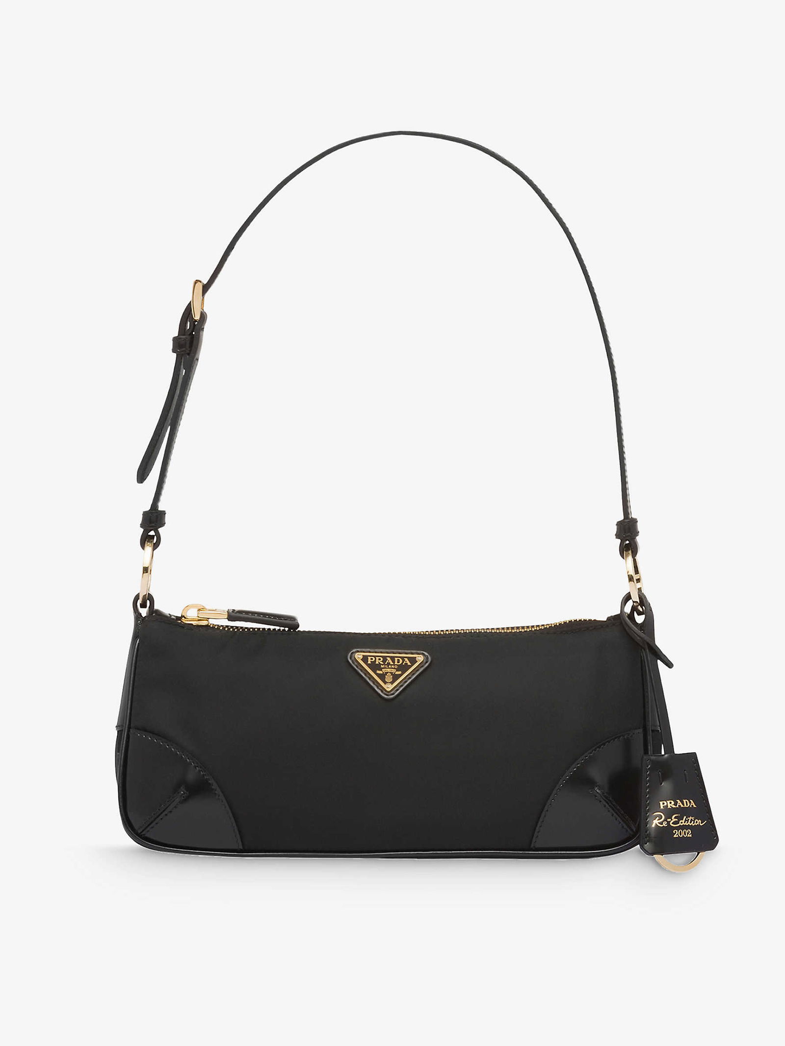 PRADA Recycled-Nylon Shoulder Bag in BLACK | Endource