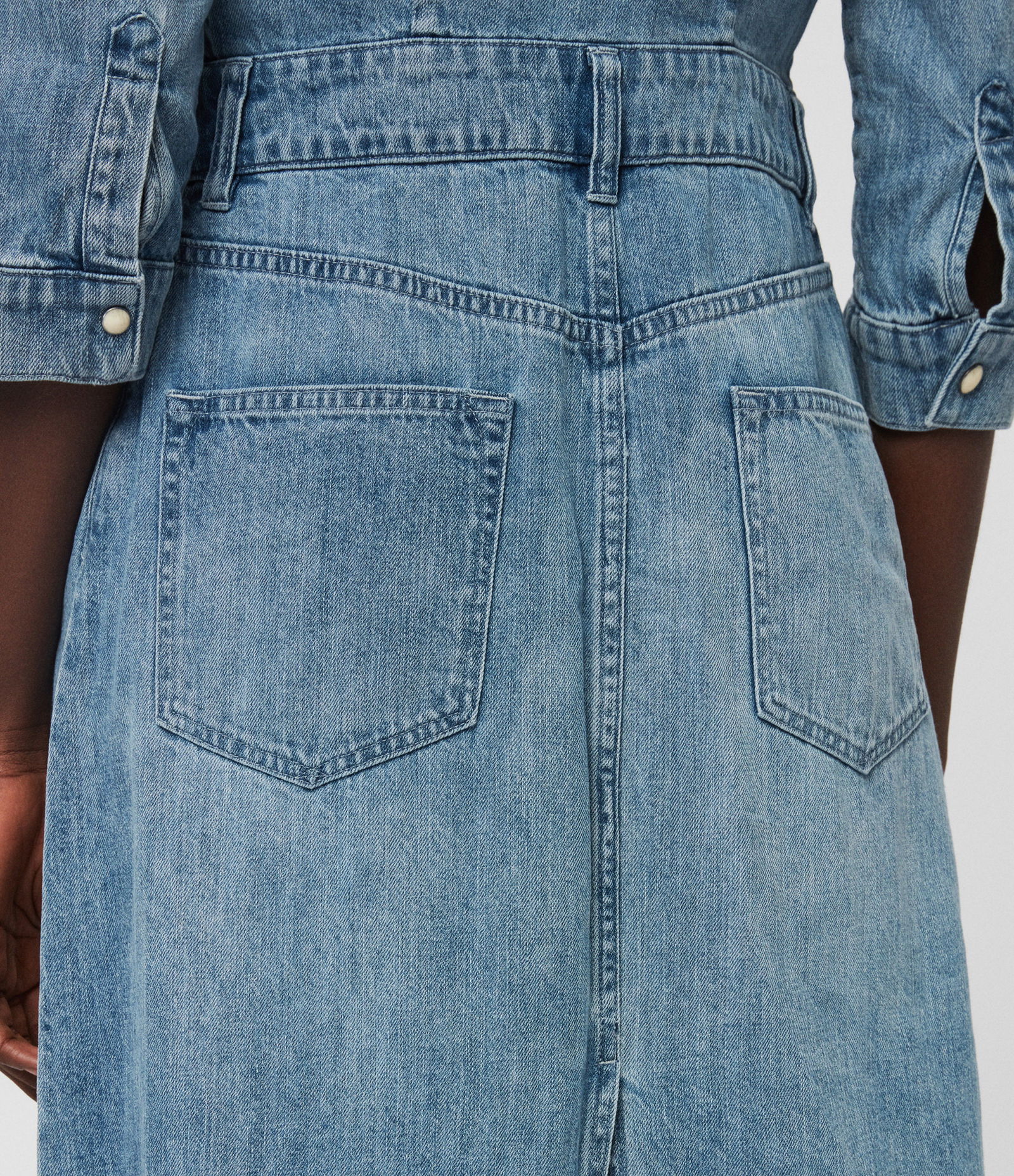ALLSAINTS Polly Long Denim Dress | endource