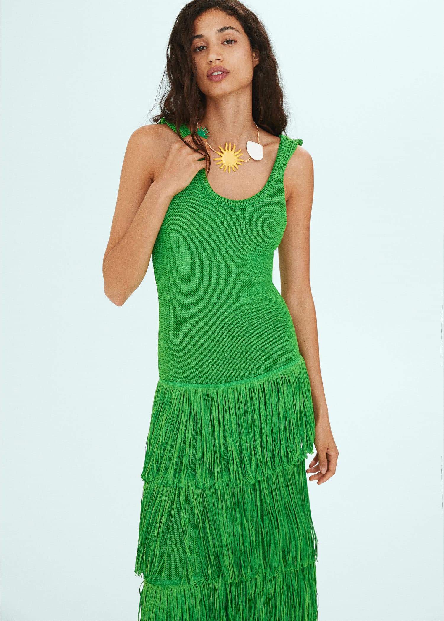 MANGO Mango x Simon Miller - Knit Dress With Fringe Design | endource