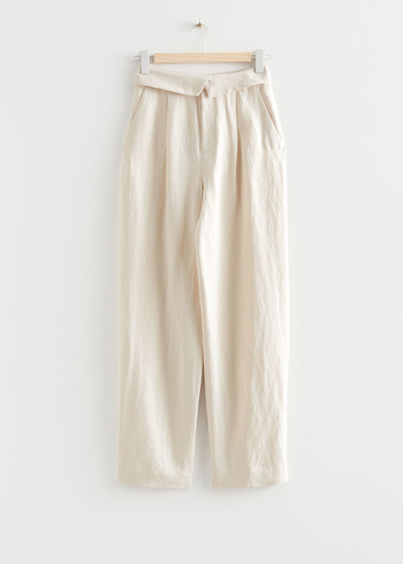 Folded Waist Trousers