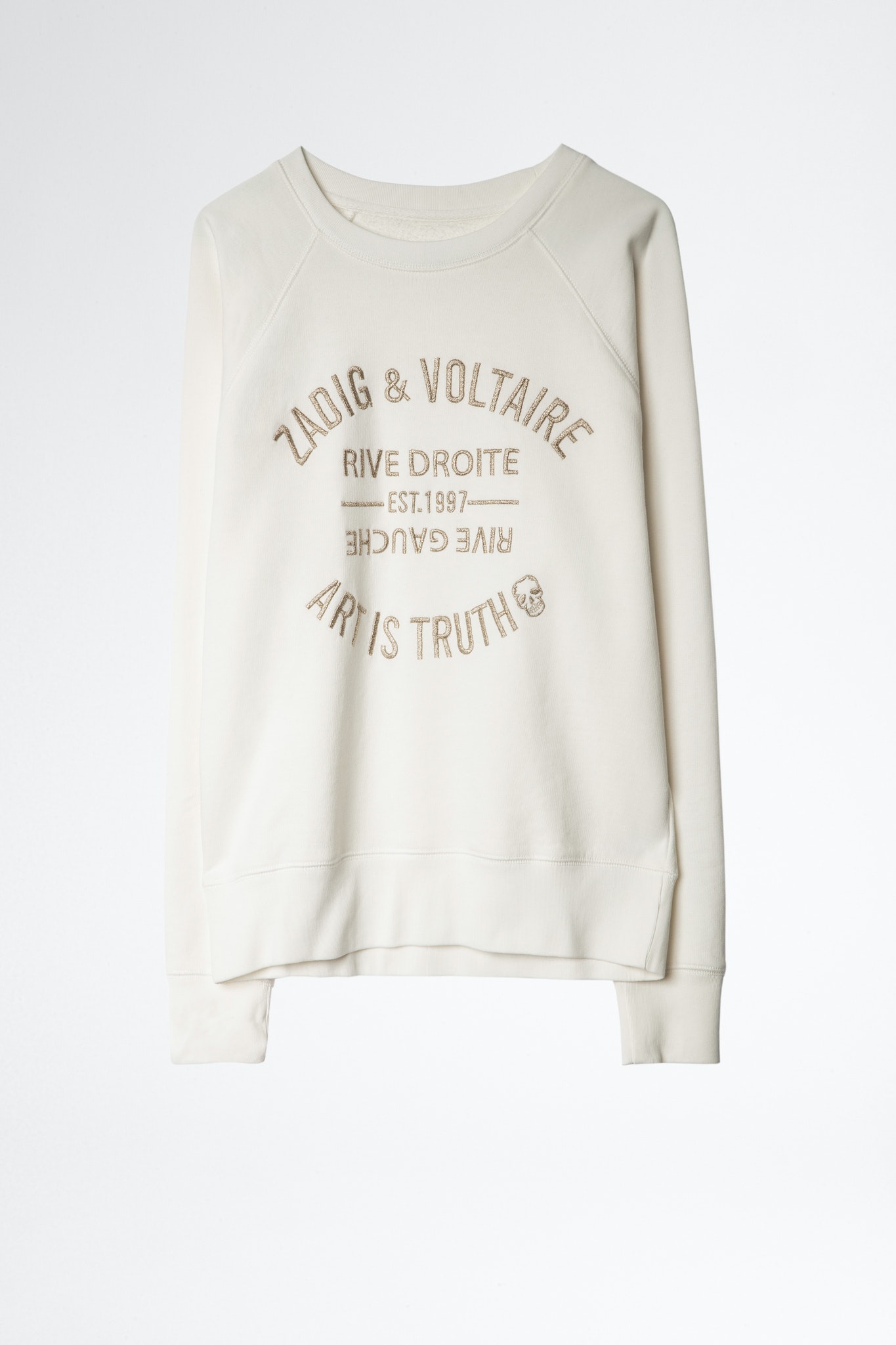 Chemise Denim Brodée Zadig & Voltaire Enfant Taille 3-4 Ans - Motif Floral Et Crâne