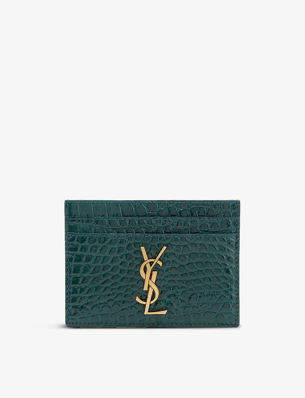 Croc Ysl Keychain Card Holder Saint Laurent Key Holder Wallet