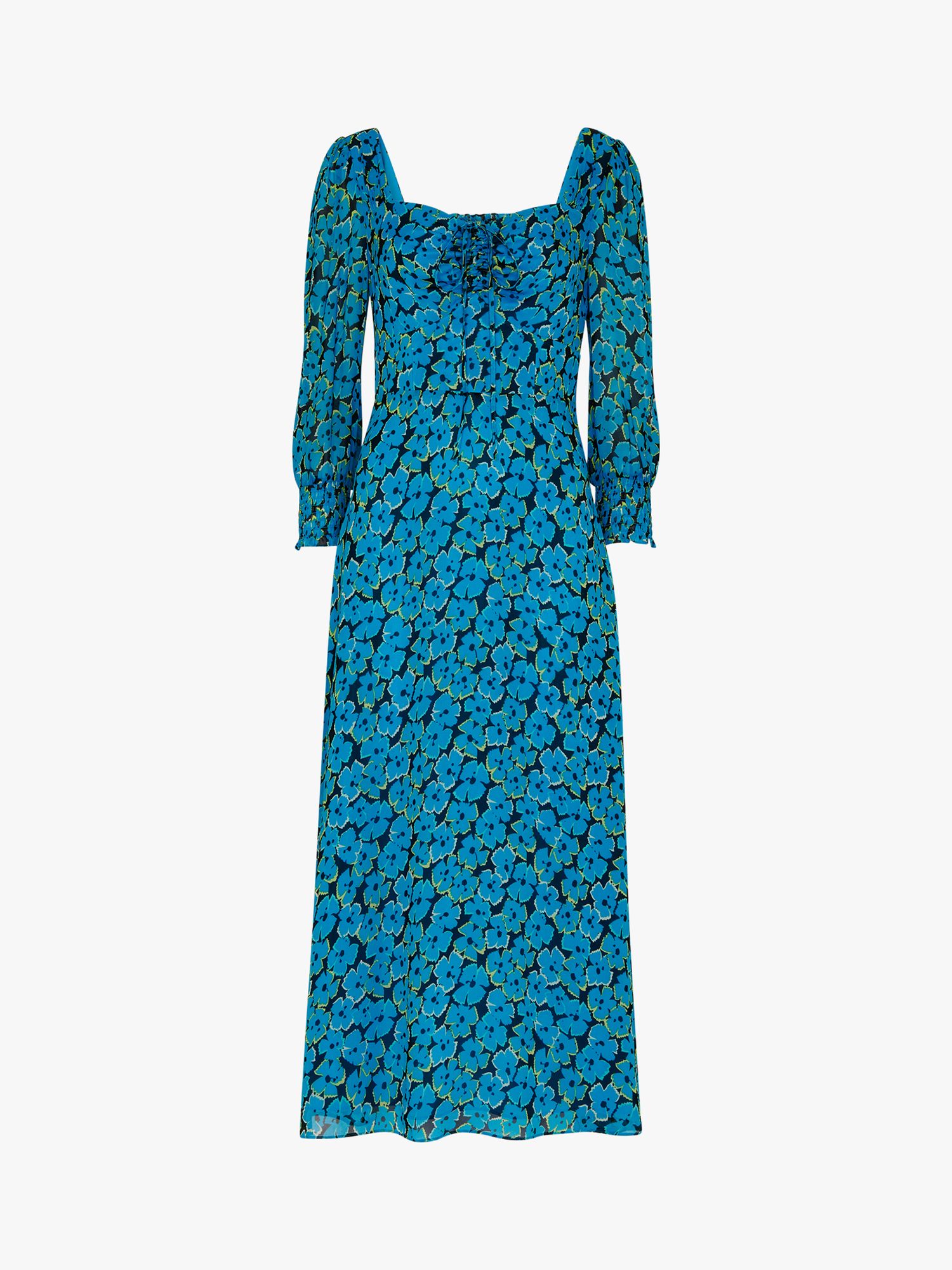 WHISTLES Farfalle Flower Midi Dress | Endource