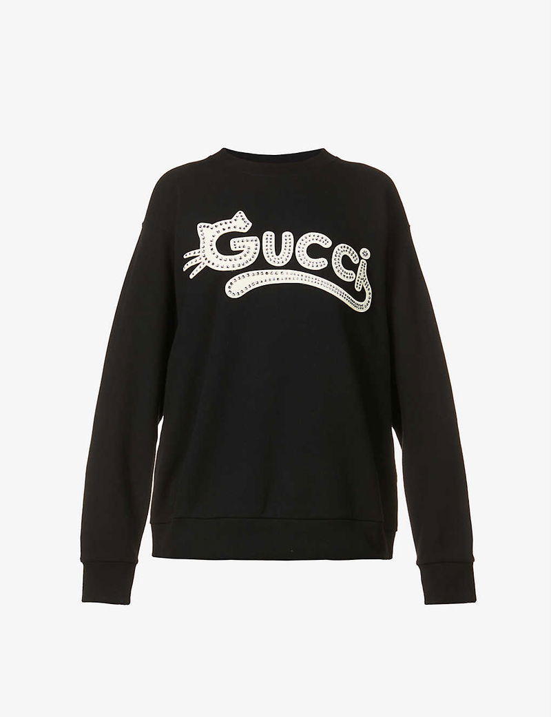 Gucci embellished-logo sweatshirt