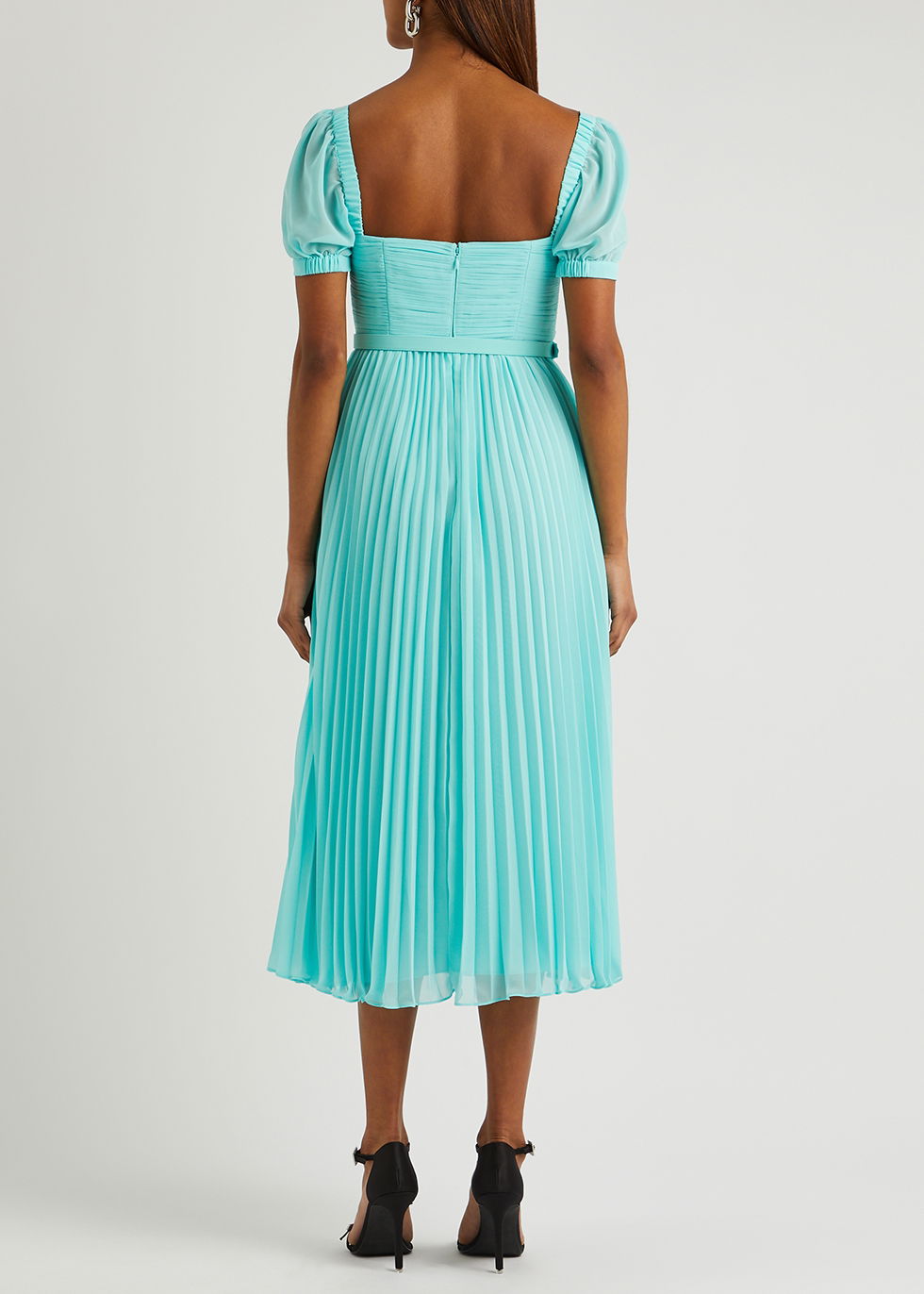 sachin and babi light blue dress Chiffon Dresses Online: Shop Online in USA main image 1