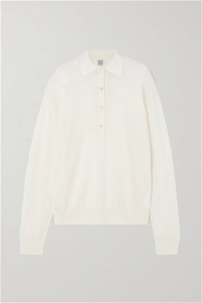 Veronica Beard Jimena Merino Wool-jacquard Sweater In White