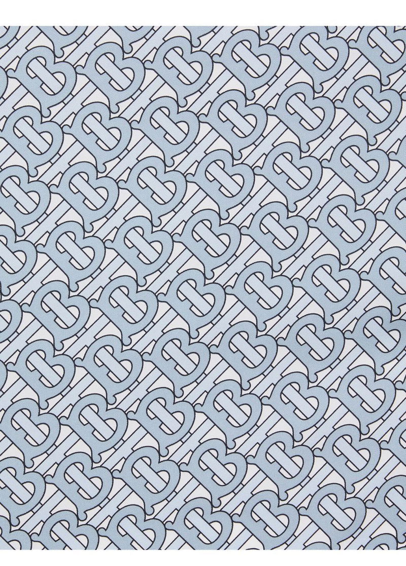 BURBERRY Monogram Print Silk Square Scarf endource