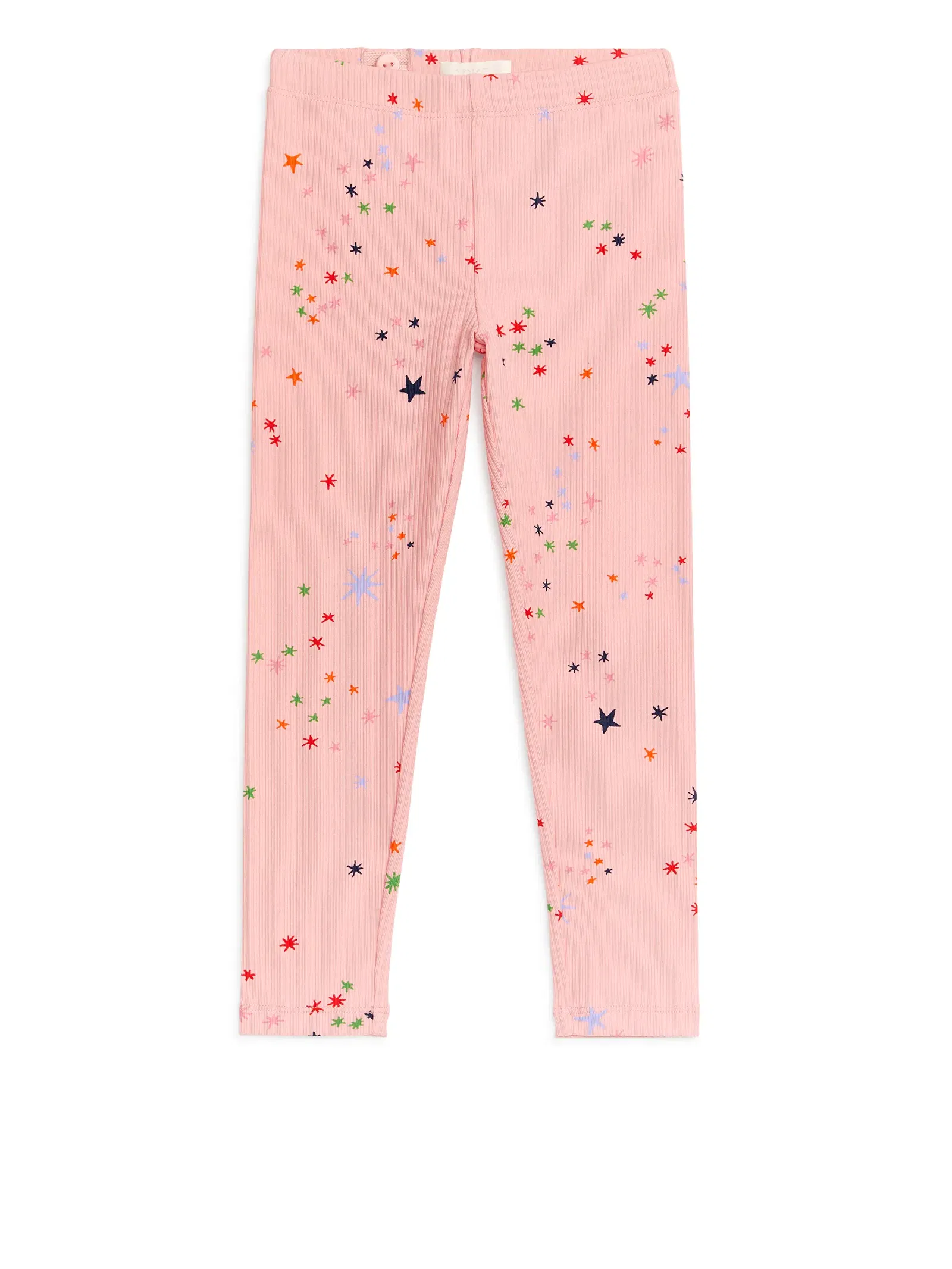 ARKET Ribbed Leggings in Pink/Stars | Endource