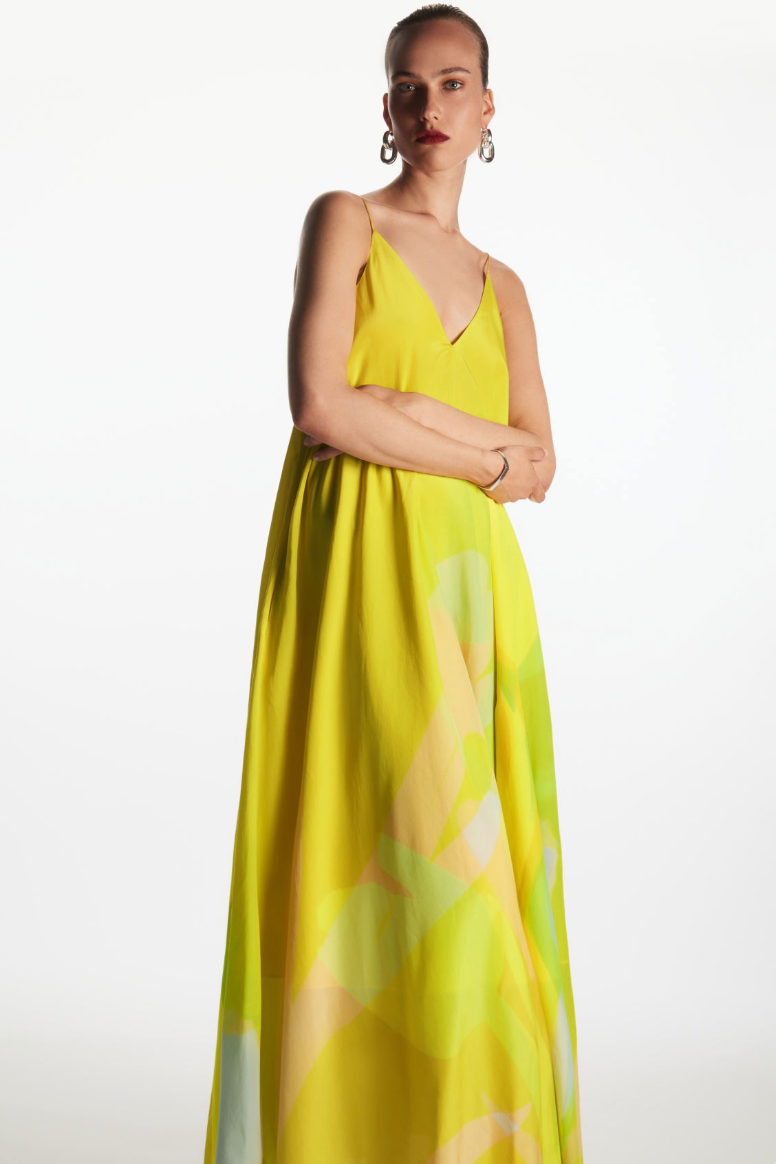 denim maxi dress with pockets Sleeveless Denim Maxi Dress S