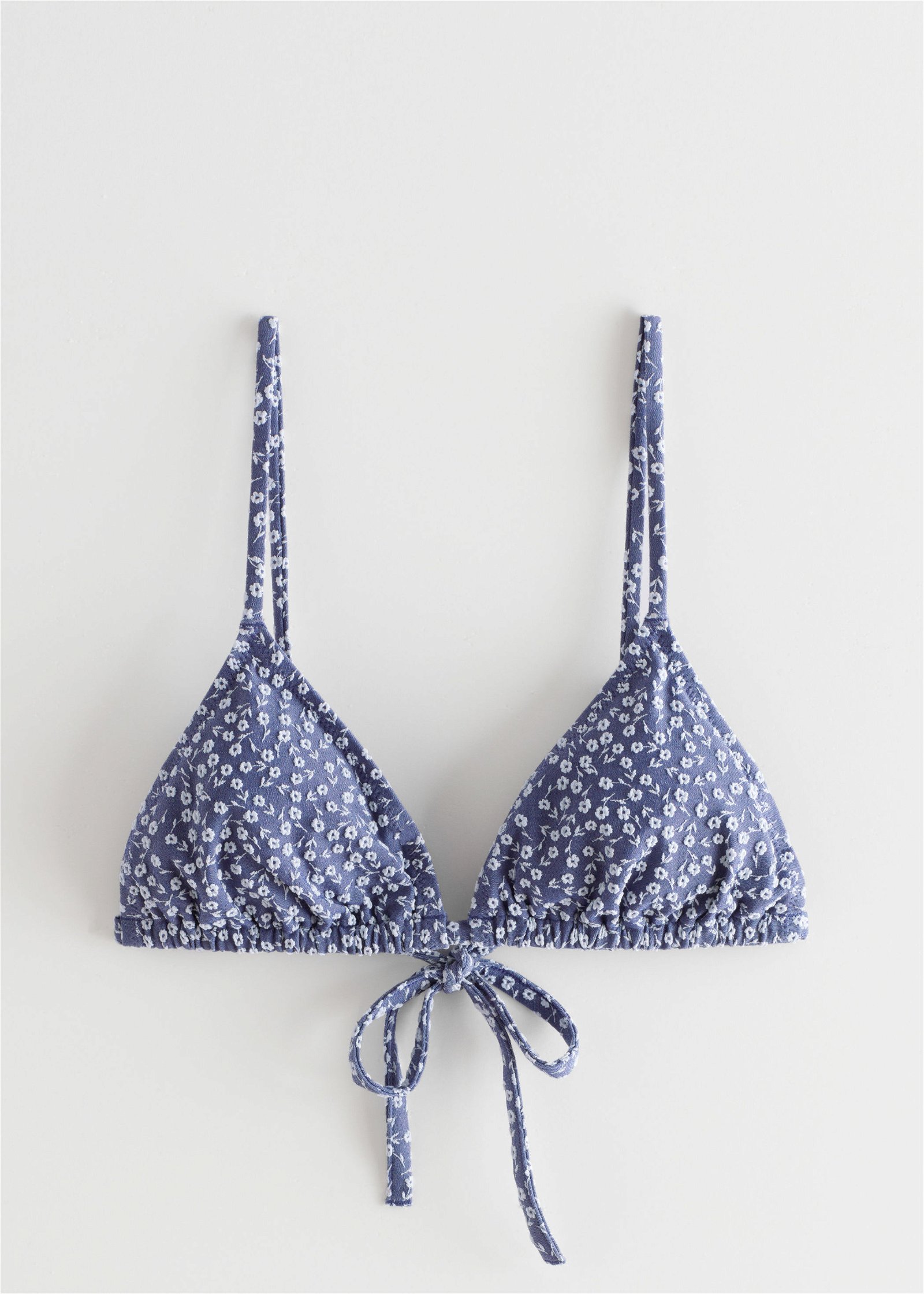 The Santorini - Floral Jacquard Underwire Bikini Top