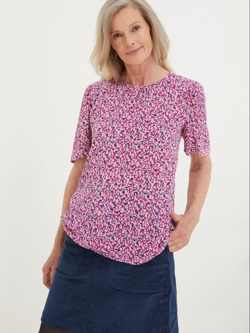 FATFACE Lyndy Textured Floral Blouse endource