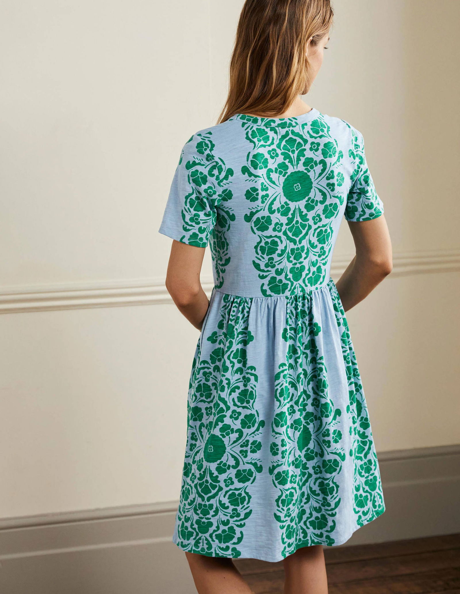 BODEN Easy Notch Neck Jersey Dress | endource