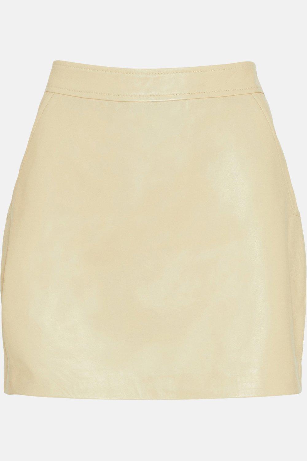 Leather Signature Mini Skirt