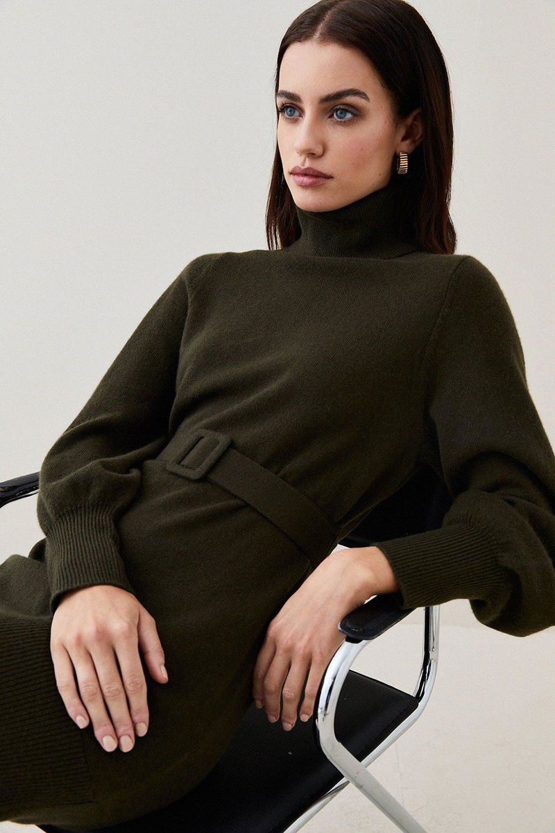 KAREN MILLEN Karen Millen x Lydia Millen Petite Cashmere Knitted