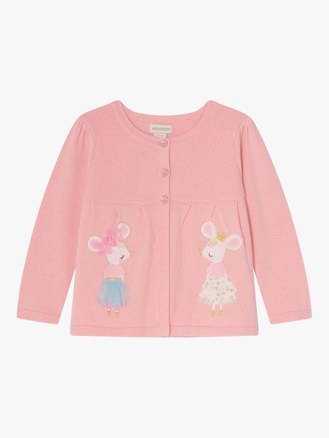Monsoon Girls Monsoon Jumpers And Cardigans Embroidered Frill