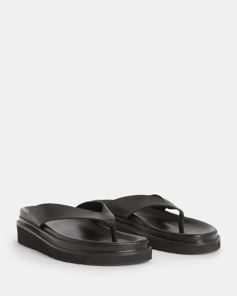 ALLSAINTS Rio Sandals in Black | endource