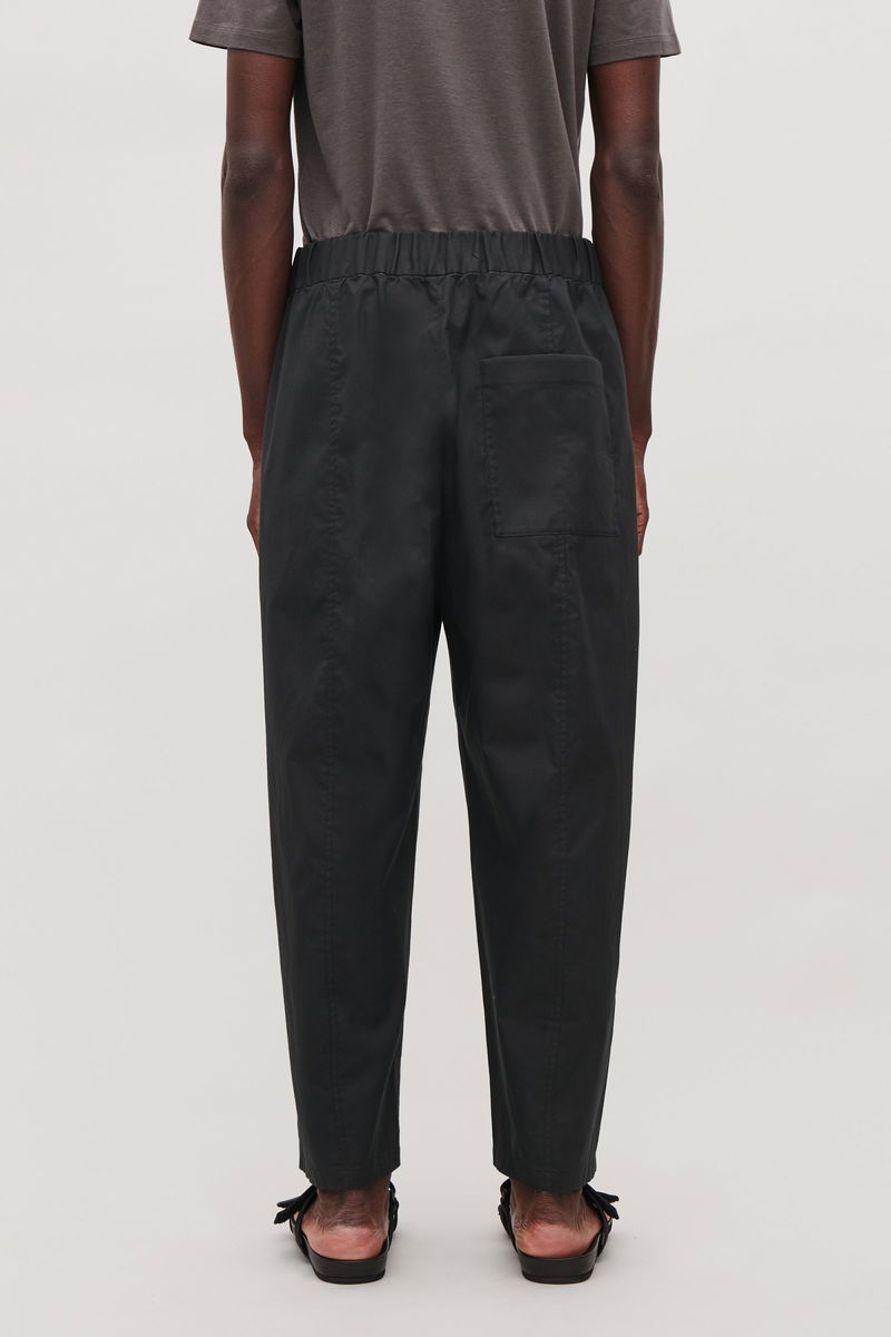 COS Elasticated Barrel-Leg Trousers | Endource