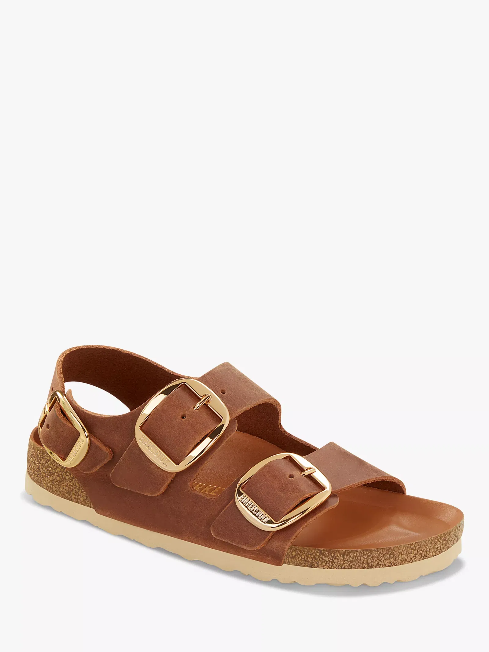 BIRKENSTOCK Milano Narrow Fit Big Buckle Oiled Leather Sandals