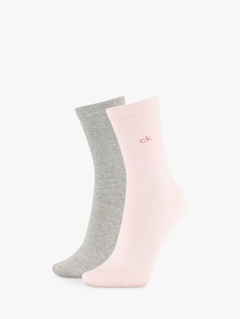 Calvin klein Monogram Mesh Long Socks 2 Pairs Pink