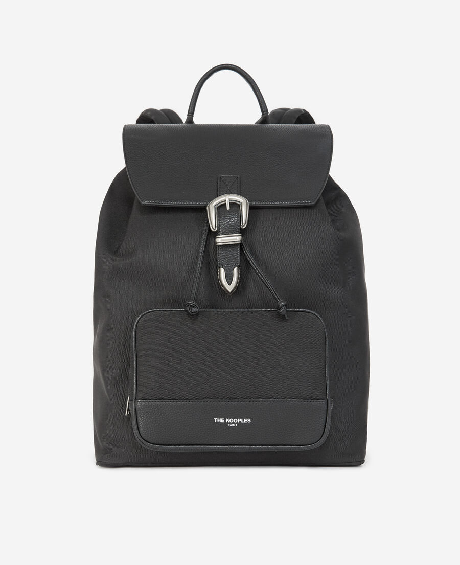 THE KOOPLES Backpack With Western Buckle in BLACK | Endource