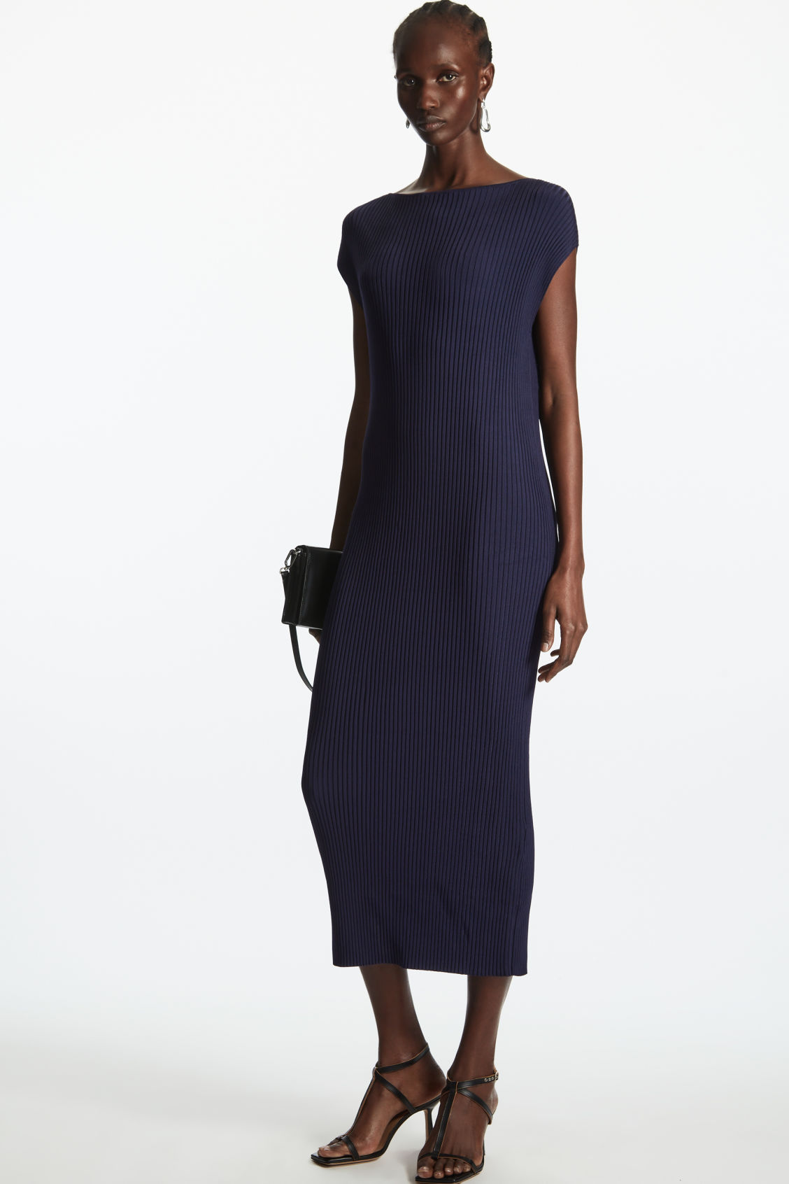 COS Boat-Neck Ribbed Dress | endource