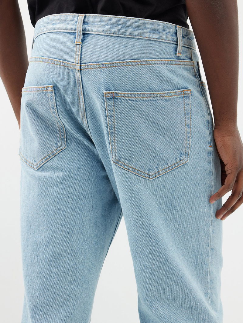 THE ROW Morton Straight-Leg Jeans in Blue | Endource