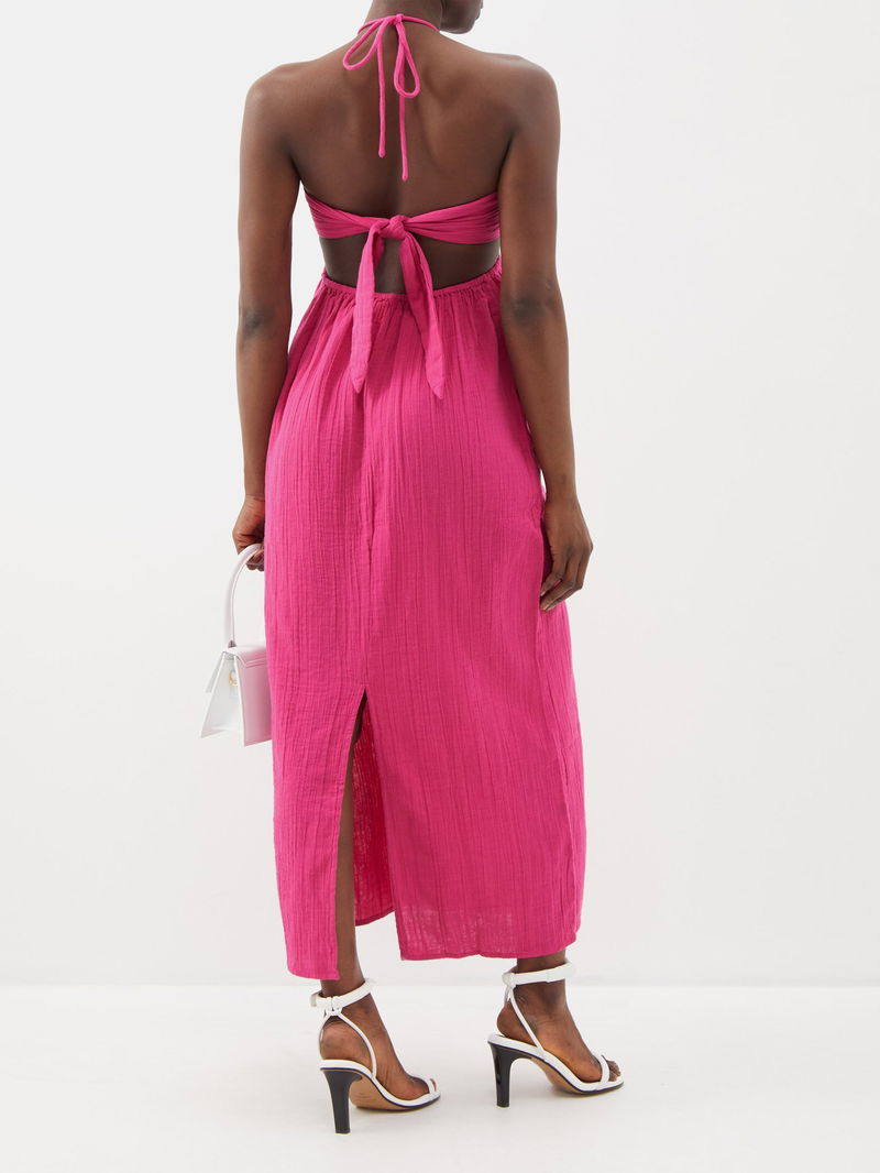 mara hoffman pink dress MARA HOFFMAN