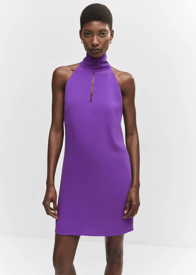 sachin and babi light blue dress Willa Mini Dress - Short Tulle Halter Dress