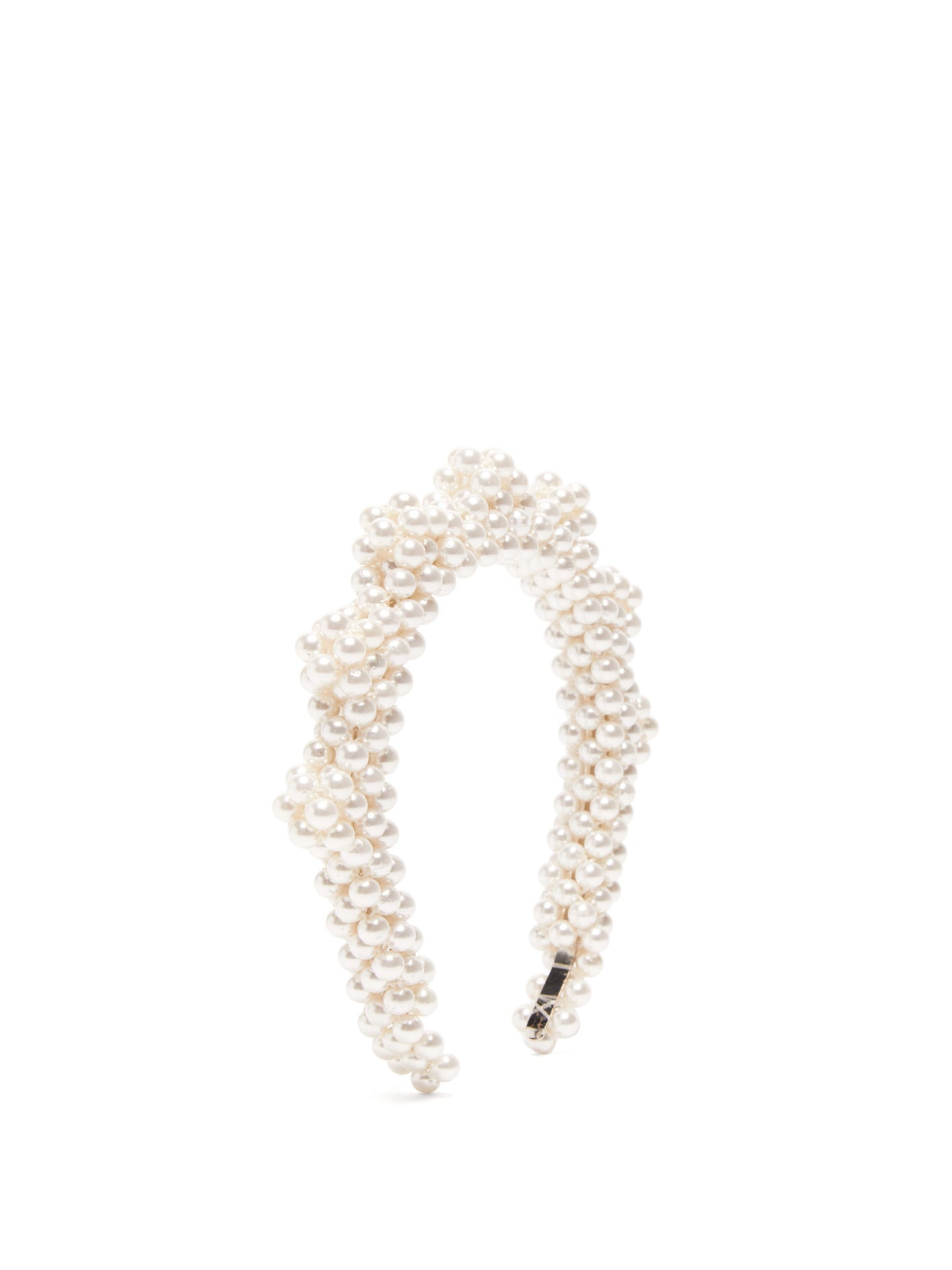 SHRIMPS Bronco Zigzag Faux-Pearl Headband | endource display picture 2