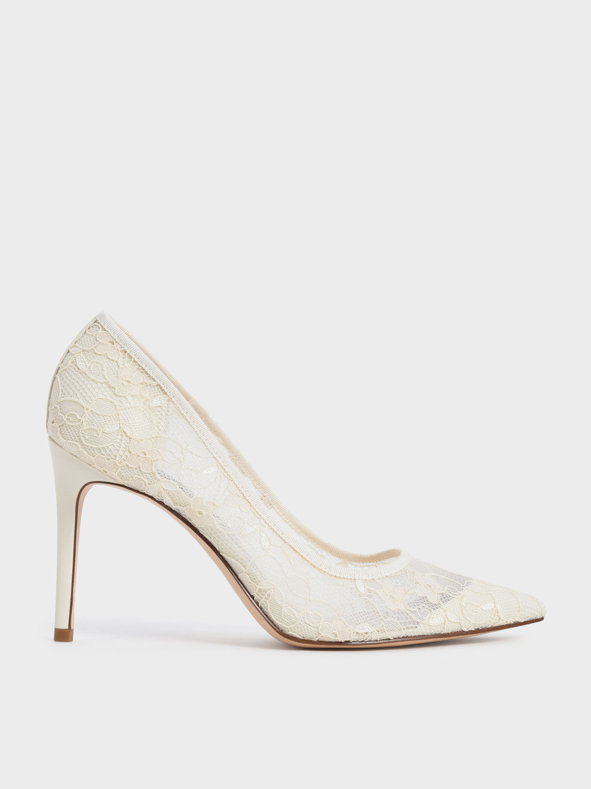 CHARLES KEITH Lace Stiletto Pumps endource
