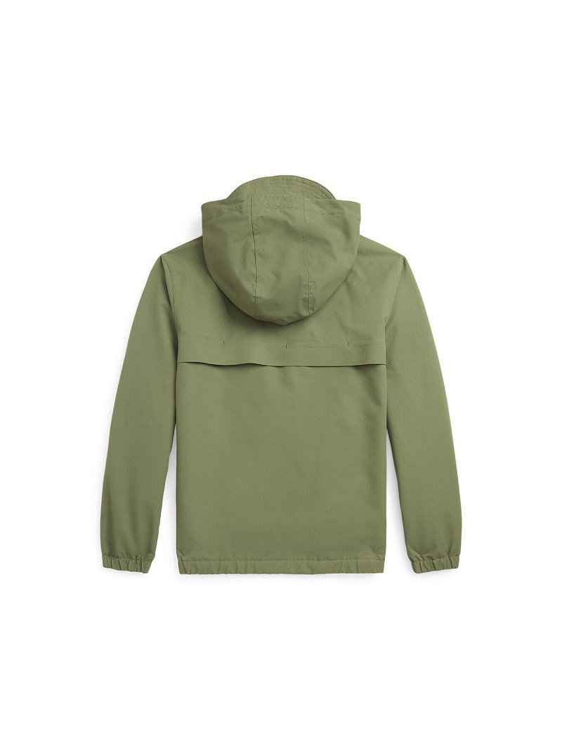 POLO RALPH LAUREN Water-Repellent Hooded Jacket in Army Olive