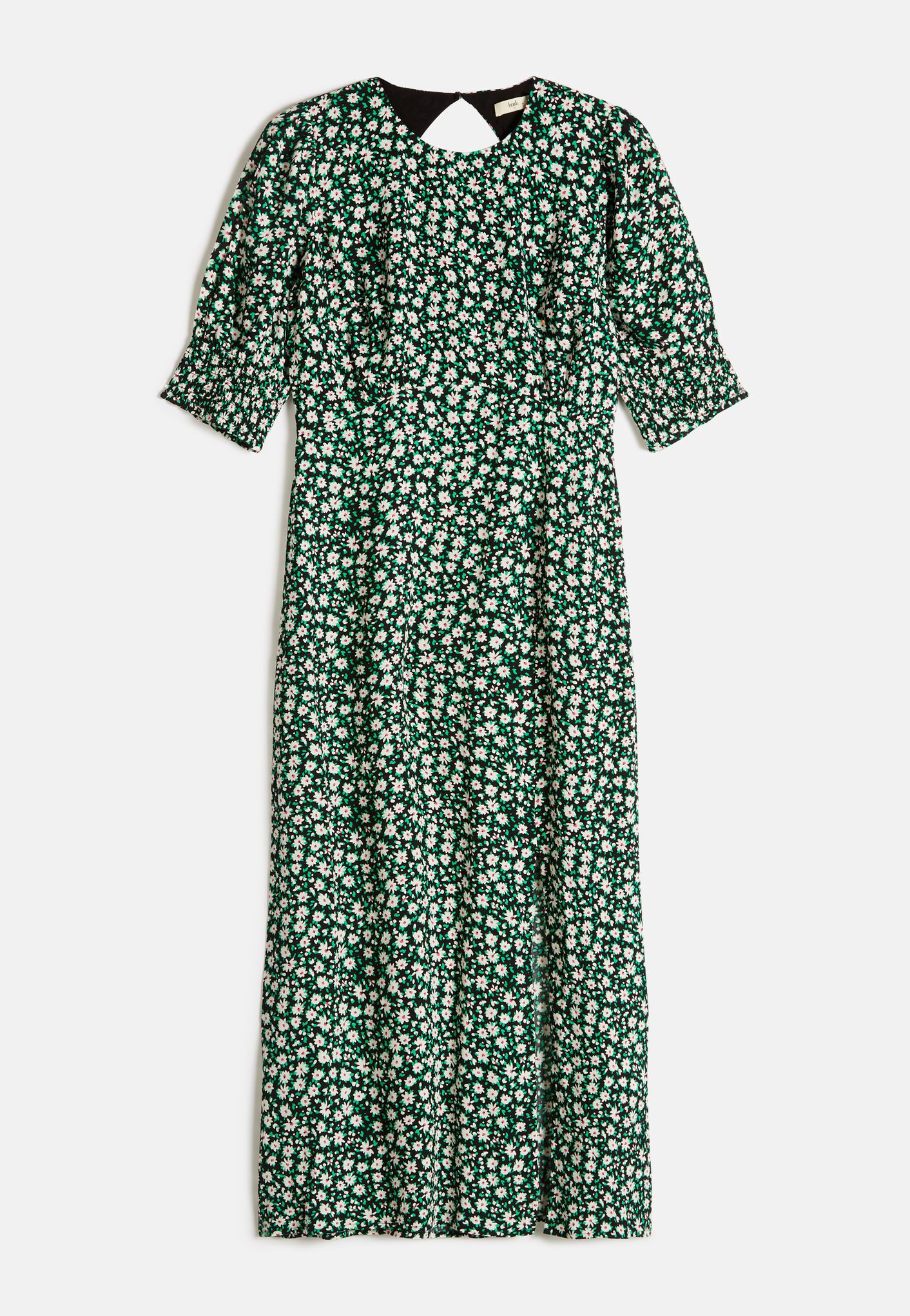 HUSH Louise Tea Midi Dress in Mini Daisy Black Endource