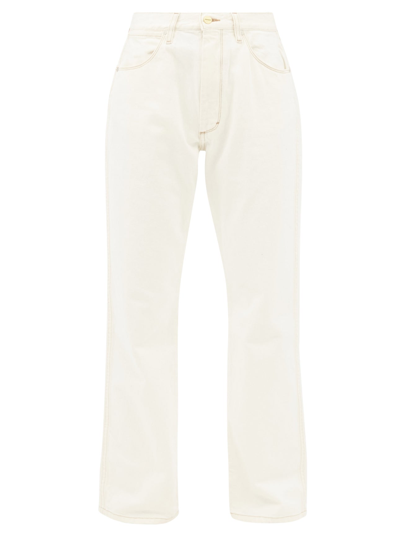 FRAME Frame x Ilona Hammer StraightLeg Jeans in White Endource