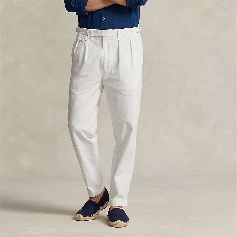 POLO RALPH LAUREN Slim Tapered Fit Pleated Twill Trouser