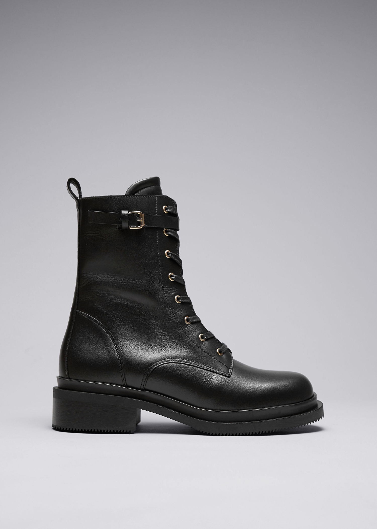 & other stories lace up leather boots