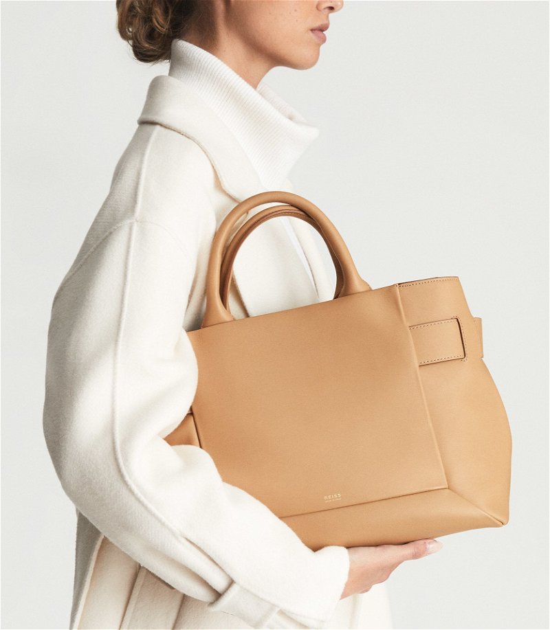 Almas Leather Satchel Handbag