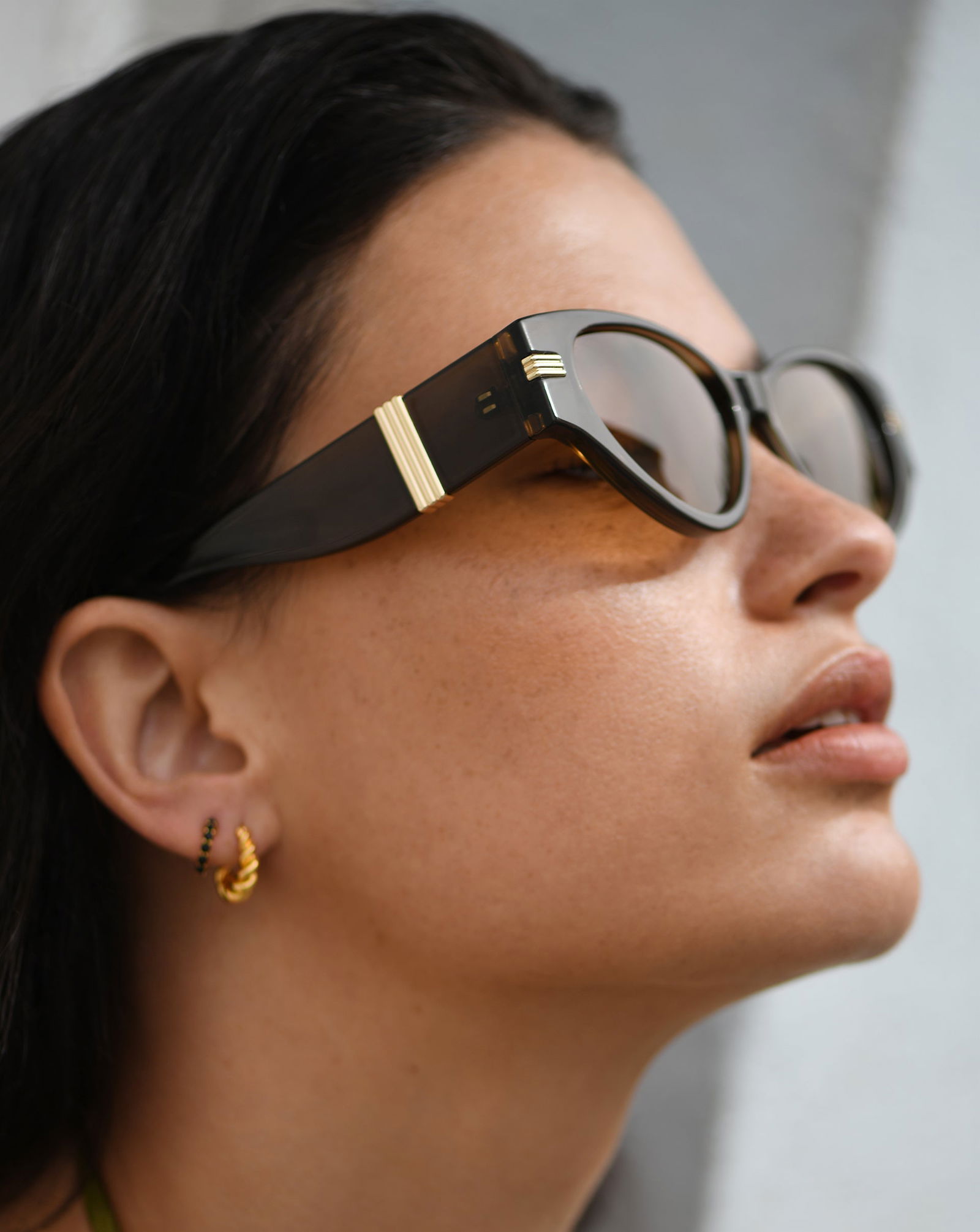 Missoma x Le Specs Scorpius Ridge Cat-Eye Sunglasses Le Specs Scorpius Ridge Cat-Eye Sunglasses | Black main image 3