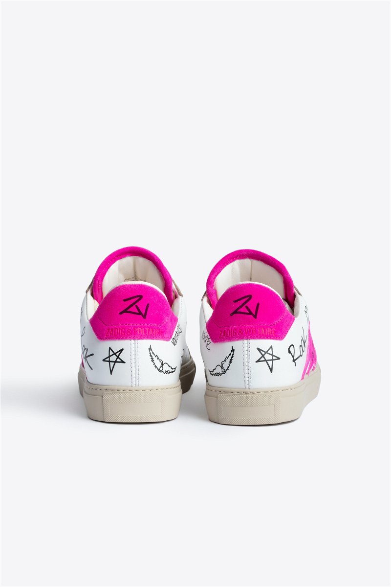 Zadig & Voltaire, Shoes, Zadig Voltaire Zv747 Charms Print Sneakers