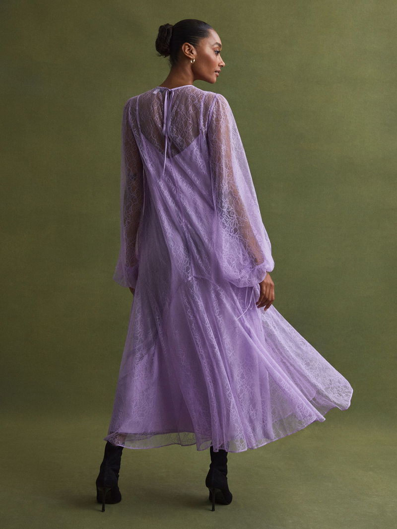 FLORERE Lace Midi Dress | endource
