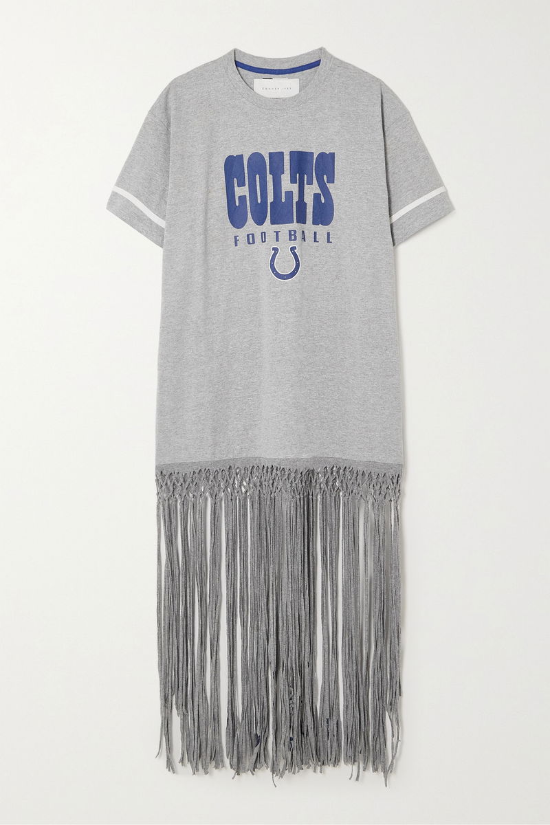 colts jersey dress Rework Indianapolis Colts NFL Lace Dress